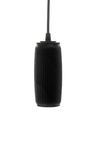 Hanglamp Rib 15cm Black 001 scaled 1